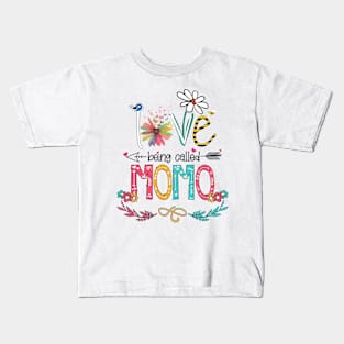 Love Being Called Momo Happy Mother's Day Kids T-Shirt